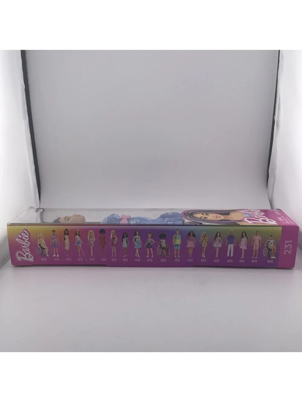 Mattel Barbie Fashionistas Doll #231 W/Purple Streaks&Butterfly Dress New In Box